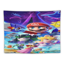 Tapisseries murales Super Mario pour salon et chambre - Décoration murale en tissu