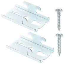 Lot de 10 supports de tringle à rideaux en fer pour double tringle à rideaux