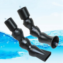 Flexible Aquarium Plastic Water Outlet Duckbilled Shape 360 Degree Nozzle Sprinkler Head Water Tube Return Pipe End Nozzle