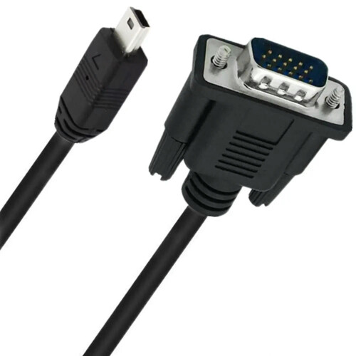ΓΙΑ Μίνι USB Αρσενικό 5 ακίδων σε VGA D-SUB15 Αρσενικό Καλώδιο Προσαρμογέα για Κινητό DVD