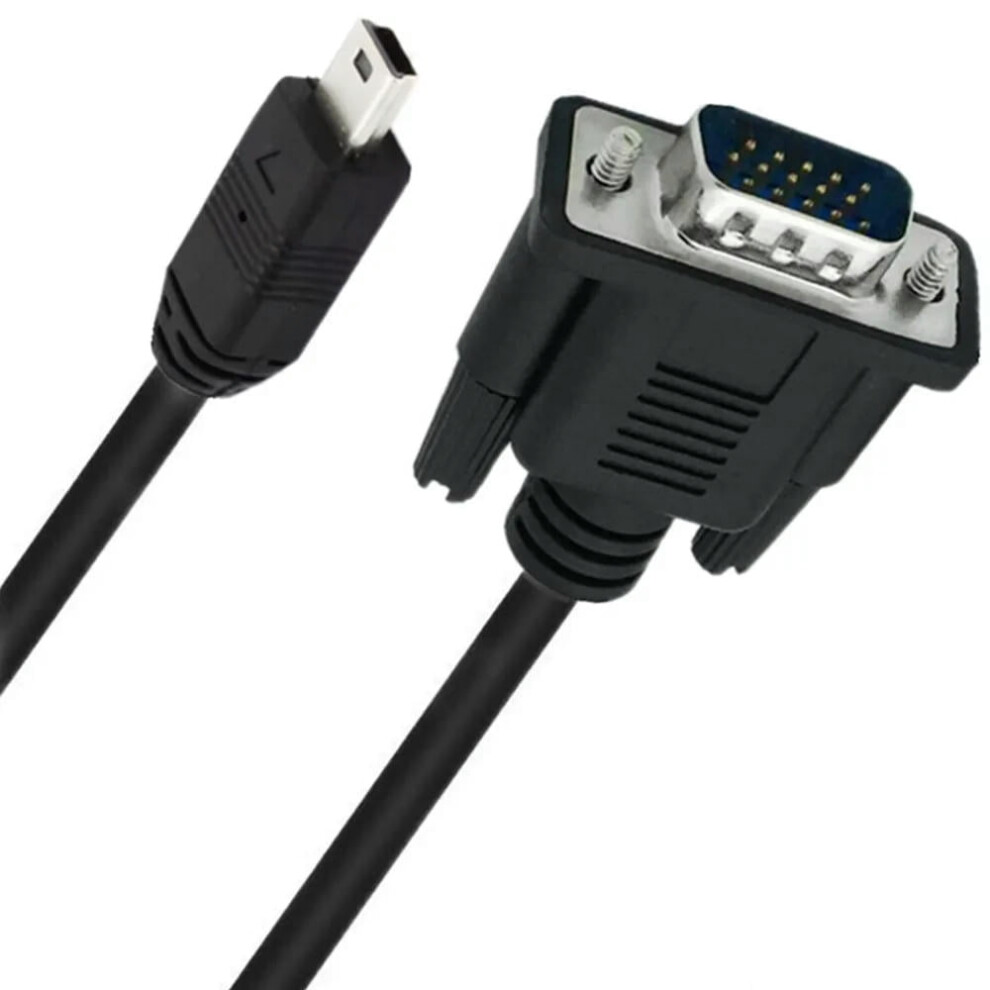 For Mini Usb Male 5 Pin To Vga D-Sub 15 Male Adapter Cable For Mobile Dvd Evd 1.5M 9048212162087