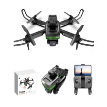 Drone met 1080p-camera voor volwassenen en kinderen, opvouwbare FPV-quadcopter met afstandsbediening, LED-flitsbalk, startfunctie, speelgoed,