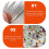 500 τεμάχια καρφίτσα ραπτικής από ανοξείδωτο ατσάλι 4 χιλιοστών πολύχρωμη για 4