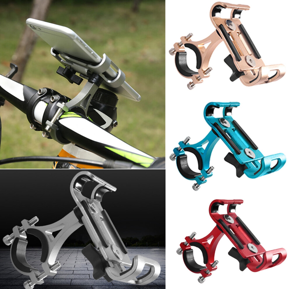 Walbest Aluminium Alloy 360-Degree Rotation Bike Motorcycle Handlebar Mobile Phone Holder Mount, Bicycle Phone Stand 9048212163305