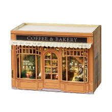 Kit fai da te per angolo lettura con modello puzzle 3D, libreria in legno, fermalibri, giocattolo, regalo di Halloween, Natale, compleanno MINI-