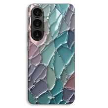 Capa - MANIACASE - Samsung Galaxy S26 - Textura de escamas de vidro - Cor preta - Proteção otimizada