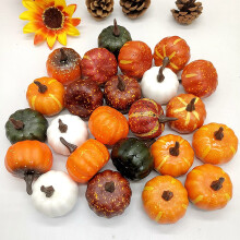Maisiúcháin Pumpkin Cúr Bréige Réalaíocha Insamhalta SUSUchens12Pcs Oíche Shamhna Maisiúcháin Baile an Fhómhair do Fhéile an Fhómhair