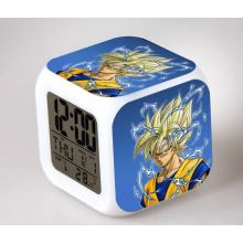 HANNTAOO digital vekkerklokke for barn, Dragon Ball LED fargeskiftende klokke med termometer, nattlys - gave til gutter og jenter