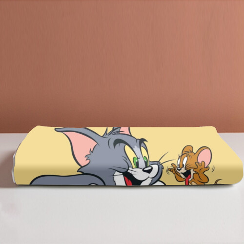 Σετ δύο τεμαχίων Tom and Jerry με τυπωμένα κρεβάτια - Σετ μονού κρεβατιού σε στυλ 2