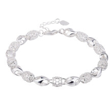 Miyuadkai Armbanden Verguld 925 Zilver Mode Holle Damesarmband Polsbandje Meisjes Accessoires Feestdag Cadeau Sieraden Zilver One Size