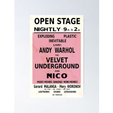 VELVET UNDERGROUND NICO ANDY WARHOL POSTER VINTAGE Decor de Artă Modernă Fără Ramă