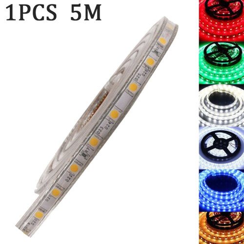 5050 Ταινία Φωτός LED Dc12V Smd60 Αδιάβροχη Ταινία LED/M Ταινία Φωτός Smd 5M 1