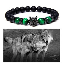 Quinlirra påskearmbånd for kvinner Salg Naturlig øye vulkansk steinarmbånd Leopard mikroinnlagt zirkon menns angstarmbånd armbånd