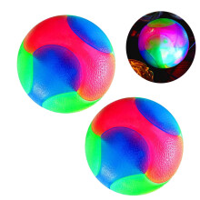 Bolas luminosas Chok2Pieces para cães, bolas elásticas brilhantes com LED piscante para filhotes, gatos e cachorros.