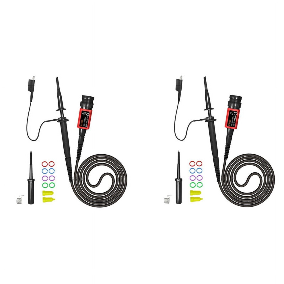 2X P4100 Oscilloscope Probe 100:1 2Kv High Voltage 100Mhz Bnc Connector For Oscilloscope Adjustable Attenuation 9048212783046