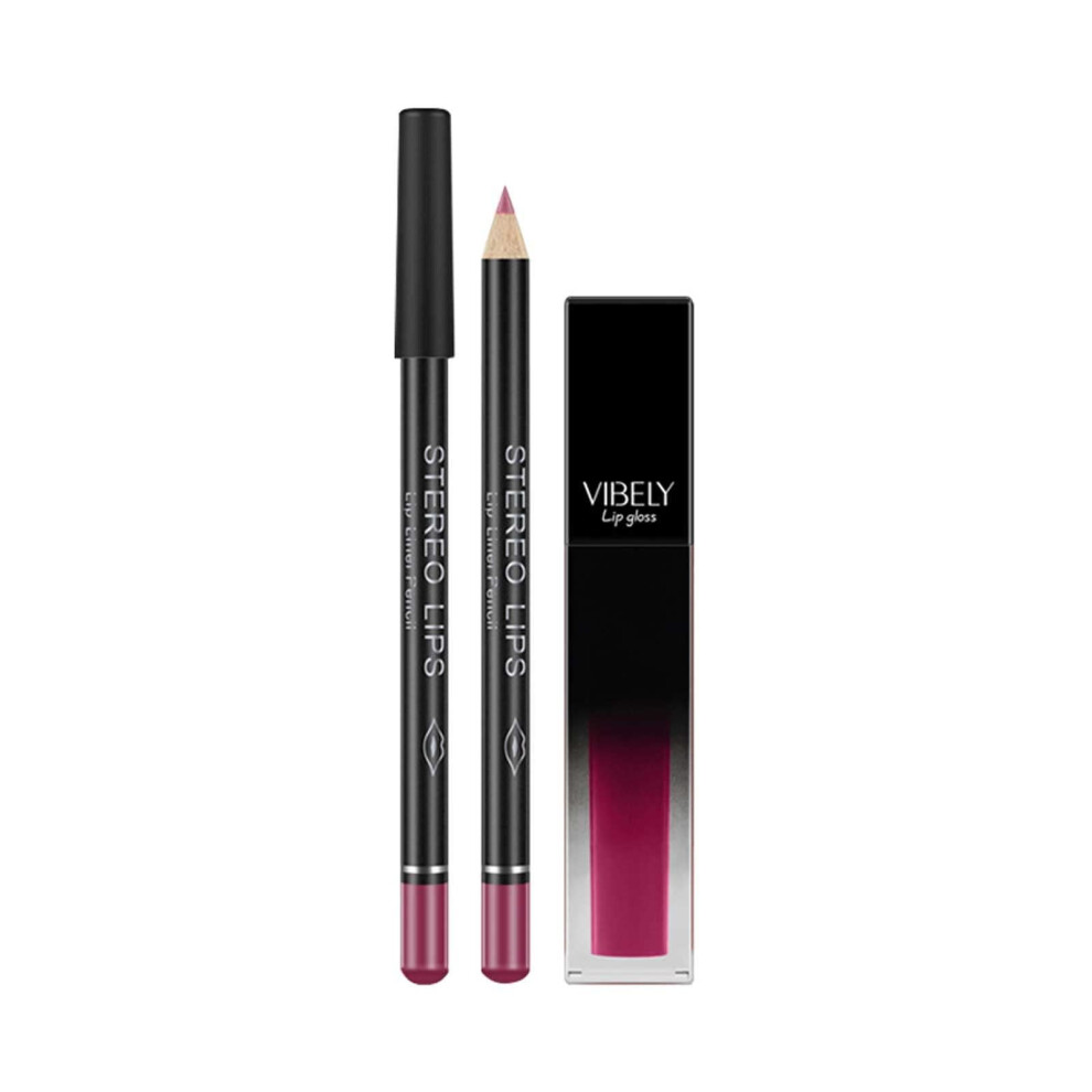 Matte Liquid Lipstick and Lip Liner Set Waterproof Long Lasting Velvety Texture GiftReady