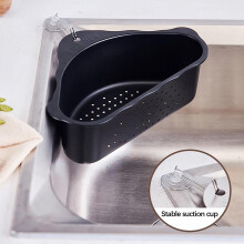 Kayannuo Home Essentials - Cestello per lavello in acciaio inox, compatibile con rubinetti da cucina, con griglia filtrante triangolare -
