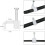 Κλιπ καλωδίων Ethernet 200 τεμαχίων για καλώδια Cat6 Flat Λευκό - 7,5 χιλ. 2