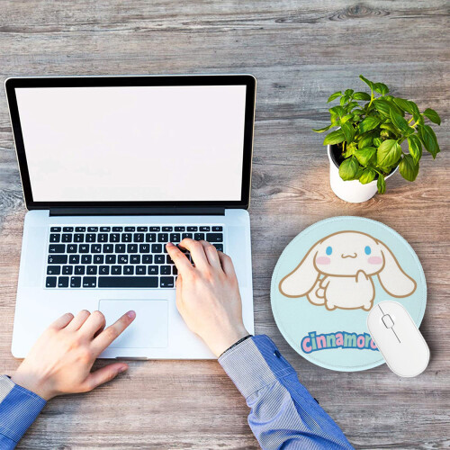 Sanrio Animation Mouse pad Γραφείο, αντιολισθητικό, στρογγυλό, επιτραπέζιο υποστήριγμα 2