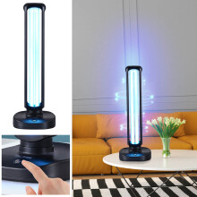 Torenvormige UV-lichtsterilisator met afstandsbediening (38W UV-C lamp) | Draagbare kiemdoder voor thuis en op kantoor | Compatibel met Amerikaanse