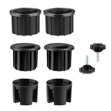 Conjunto de 8 peças de anéis de vedação para furos de guarda-sol e tampas para suporte de guarda-sol de pátio.