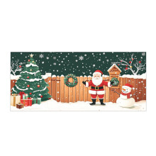 Faixa de Natal para Garagem: Dê um toque festivo à sua garagem neste Natal com nossa faixa para celebrar a temporada de festas! (189x83 polegadas)