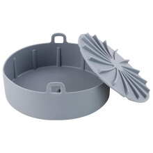 Cesto de silicone YOBOLK compatível com fritadeiras - Multifuncional, antiaderente, fácil de limpar, utensílio de cozinha e itens essenciais para