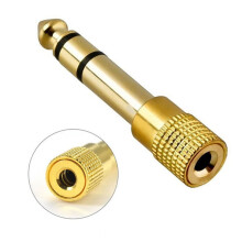 SUSUchens Mini6,5 mm-es apa - 3,5 mm-es anya jack audio adapter dugós csatlakozó átalakító