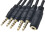 ΓΙΑ3.5mm1/8 ιντσών4-πόλων θηλυκό σε5x1στερεο αρσενικό4πόλων μικρόφωνο καλώδιο 1