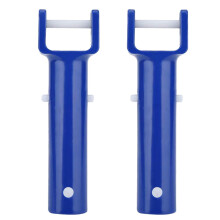2 sets zwembadreinigingskoppen met zuigmond, V-vormige reinigingskop, reinigingsgereedschap voor zwembaden, accessoires voor thuis en hotel (blauw)