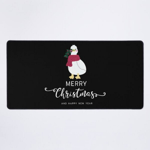ΝΕΟ Χαλί Γραφείου με Καλά Χριστούγεννα - Duck the Halls in Style