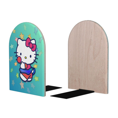 2 πακέτα βιβλιοστάτες Hello Kitty χαριτωμένο πώμα βιβλίου κινουμένων σχεδίων βαρέως 1