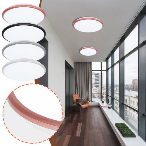 Στρογγυλό φωτιστικό LED Quinlirra Clearance, φωτιστικό οροφής LED εντοιχιζόμενο, για 2