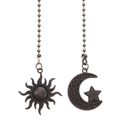 Ανεμιστήρας οροφής Eease Vintage Moon Sun με αλυσίδα από μπρούντζο