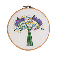 XIUH Home Textile Diy Knitting Embroidery Cross Stitch Kit Set for Beginners-Handmade Embroidery DIY Craft (C)