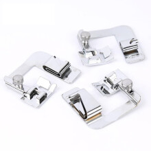 Conjunto de 3 pés calcadores para bainha enrolada para máquina de costura Donemore, compatíveis com adaptadores de haste curta.