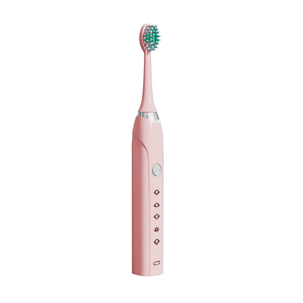 Yonrjhukm USB Charging Electric Toothbrush, Electric Toothbrush with 6 Brush Heads, Smart 5 Speed Timer Electric Toothbrush IPX7