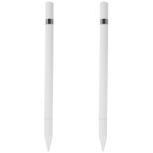 Lápiz óptico (2 unidades) para tablet práctica para niños con pantalla táctil, aleación de magnesio, color blanco.