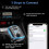 lulshou Car MP3 Bluetooth5.0, Ένα κλικ, Δυνατά μπάσα, Ποιότητα ήχου χωρίς απώλειες, Μπλε φως, 5