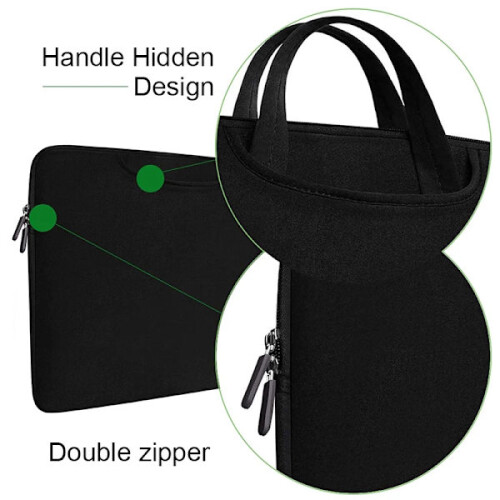 Waterproof Laptop Bag 12 Inch Computer Case Black 1