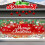 Banner de Natal para Porta de Garagem 83,9*192 polegadas, Capa de Vinil Vermelha Feliz Natal para Uso Externo e Interno, Compatível com Decoração 6