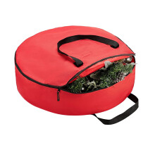 Organizator de sac de depozitare pentru ornamentele de brad de Crăciun, geantă de depozitare cu mâner, organizator de lucruri de Crăciun