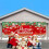 Banner de Natal para Porta de Garagem 83,9*192 polegadas, Capa de Vinil Vermelha Feliz Natal para Uso Externo e Interno, Compatível com Decoração 7