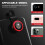 Φακός τηλεφώνου Eease για smartphone με fish-eye 0,67x3in1, κιτ μακροφακού, κόκκινο 4