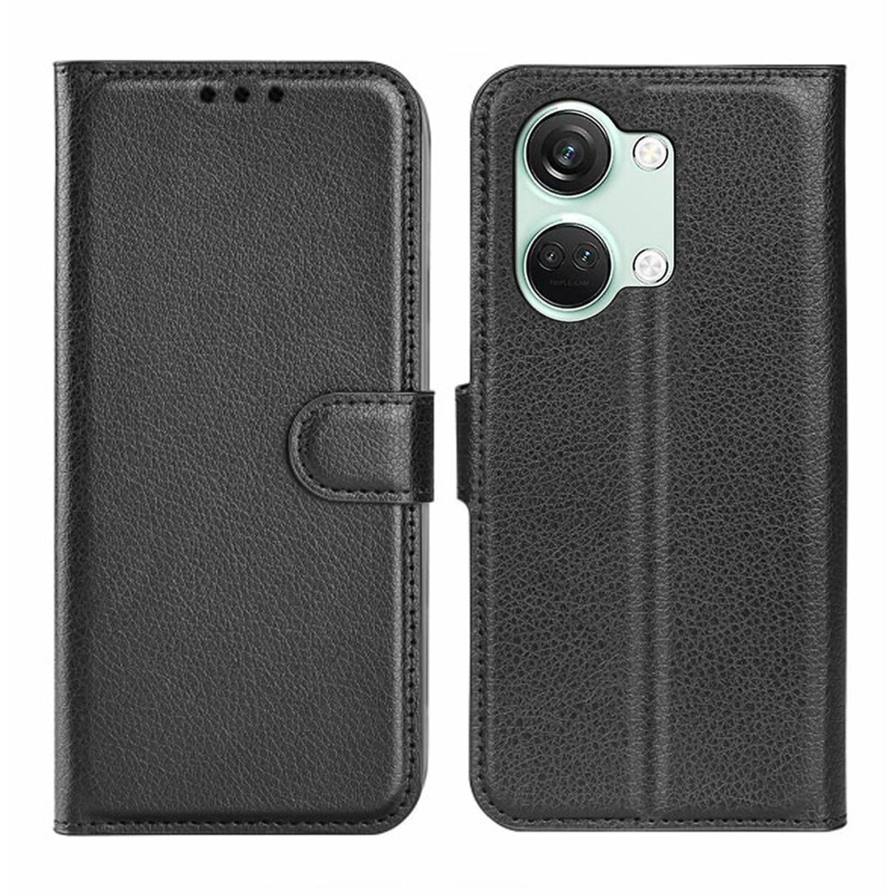 Compatible With Oneplus Nord 3 5G Wallet Case With Stand - Black 9048212878711