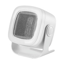 Aquecedor elétrico de inverno com ventilador, ideal para escritório, mesa ou uso doméstico. Aquecedor elétrico ajustável com plugue europeu.