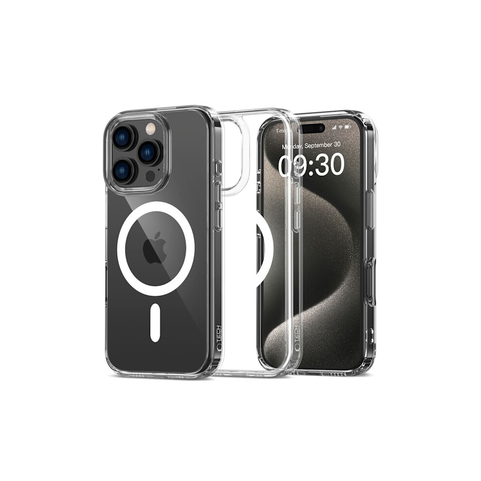 Tech-Protect Compatible With Iphone 16 Pro Max Cover Magsafe Flexair Hybrid Transparent 9048212878766
