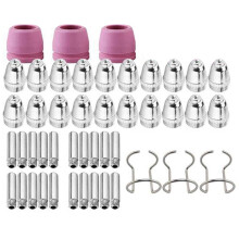 Kit de consumibles para cortadora de plasma SG-55-60WSD-60 (46 piezas): boquillas, electrodos, tapa protectora, 1,0 mm.