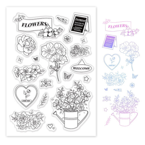 φύλλο PVC πλαστικές σφραγίδες για DIY Scrapbooking άλμπουμ φωτογραφιών διακοσμητικές