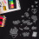φύλλο PVC πλαστικές σφραγίδες για DIY Scrapbooking άλμπουμ φωτογραφιών διακοσμητικές 5